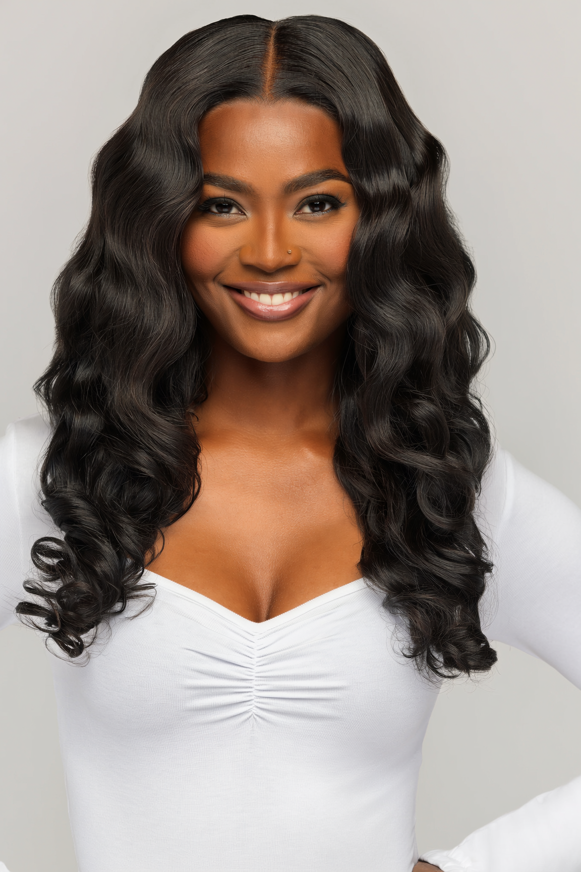 Collection Remix cheveux vierges ondulés teints 1B